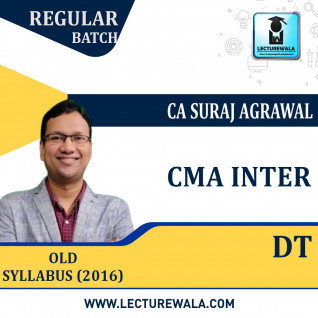 CMA Inter Direct Tax New Recording Regular Course By CA Suraj Agrawal : Pen drive / online classes.